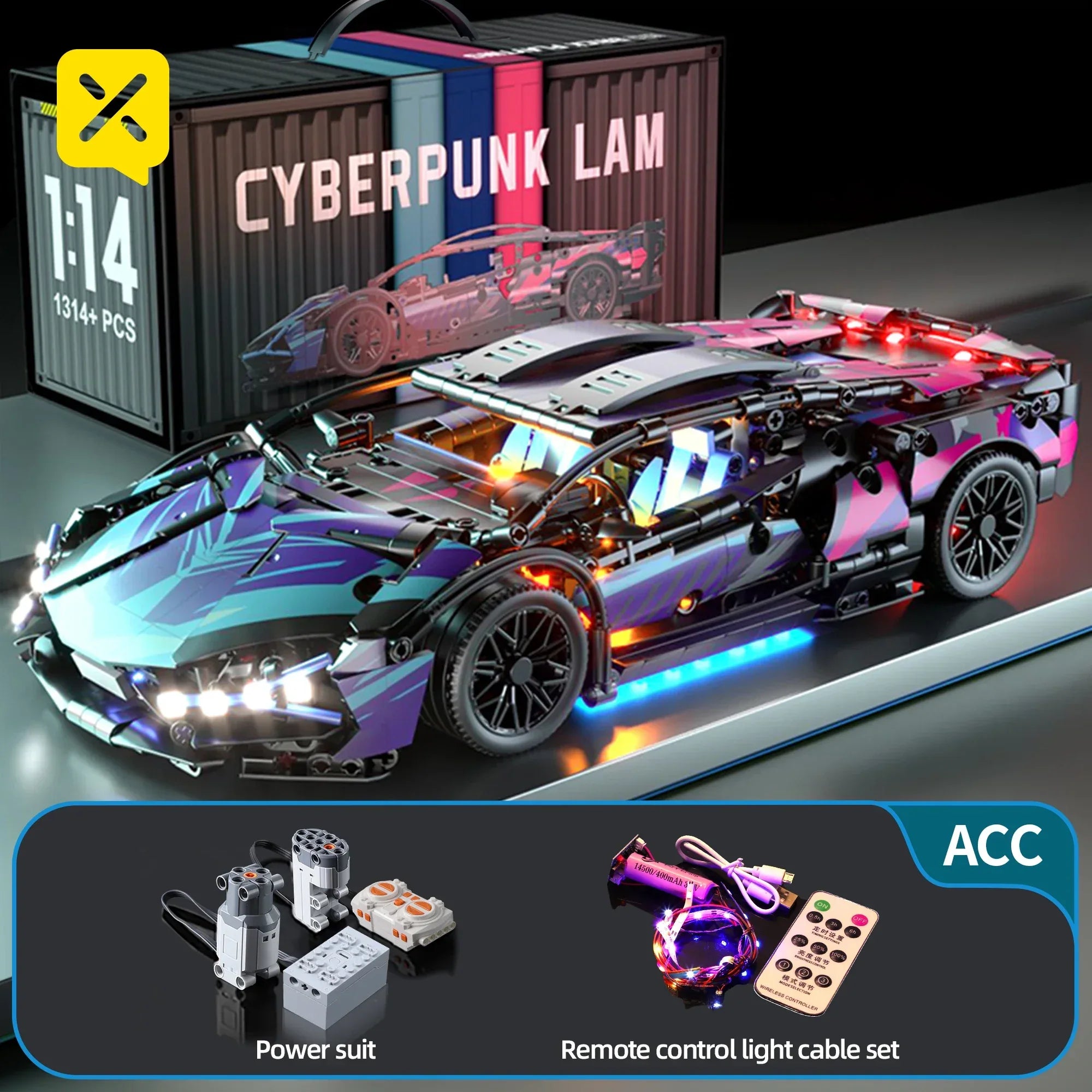 TOYLINX 1314PCS Speed Car Building Block Set! - ShopHub