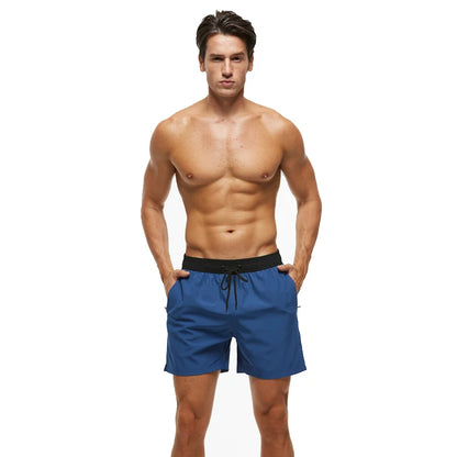 Men's Datifer 2026 summer boardshorts by ShopHub NZ featuring breathable mesh liner, adjustable waist, zipper pockets, quick-dry fabric.