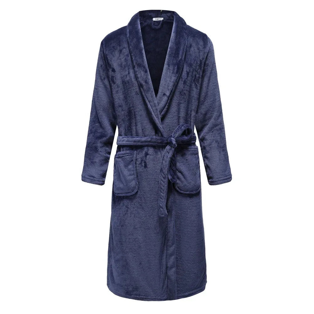 Men's Thick Flannel Robes - ShopHub