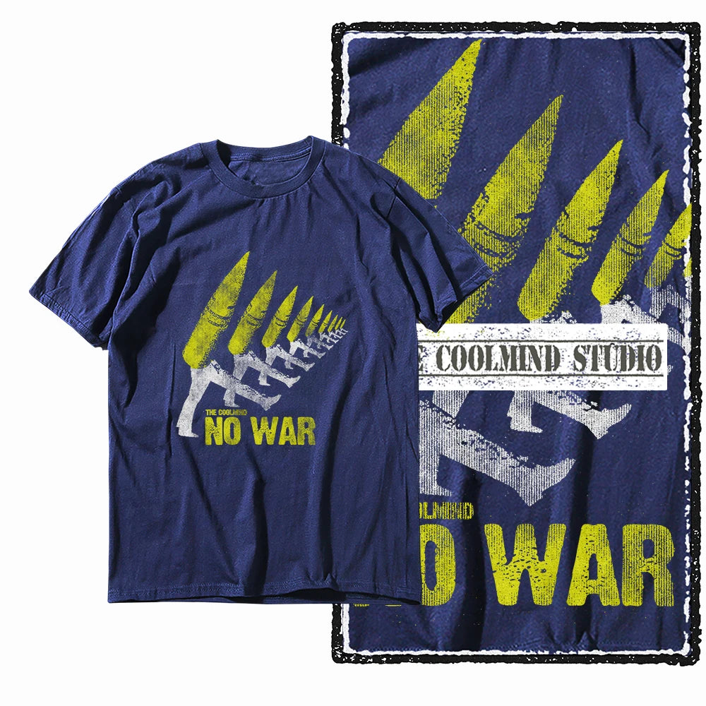 COOLMIND X0009 Anti-War Graphic Cotton Tee