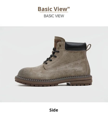 Maden Full Grain Pigskin Leather High Top Work Boots
