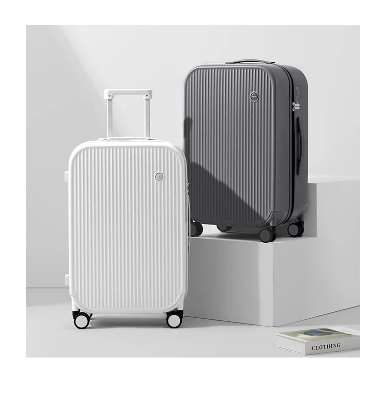 Mixi Striped Travel Luggage 16", 20", 24", and 26"