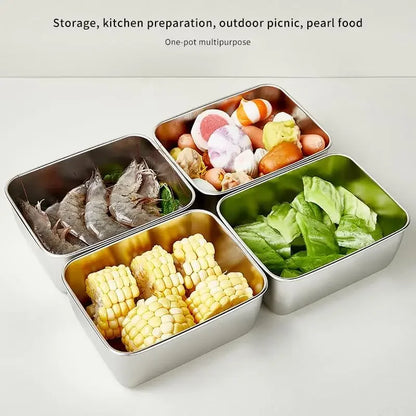 Stainless Steel Food Storage Container with Lid