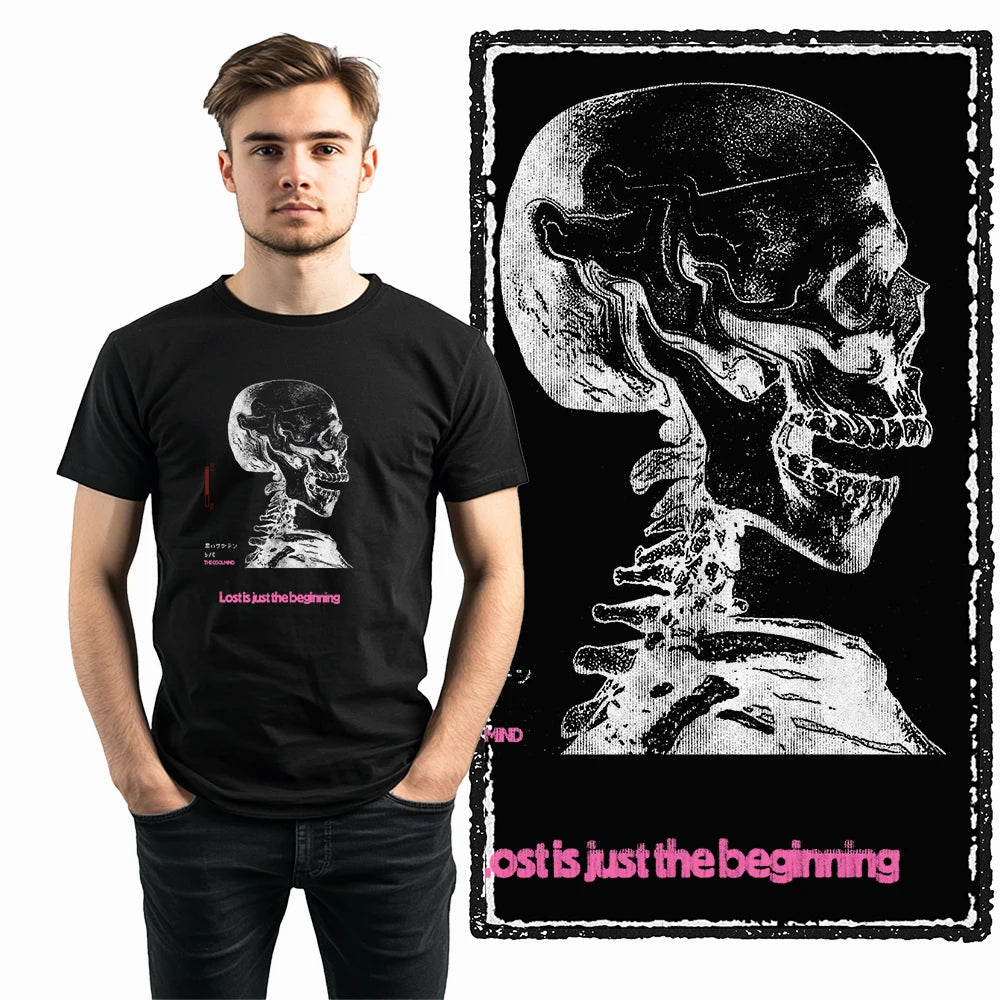 COOLMIND X0103 Skull Beginnings Graphic Tee