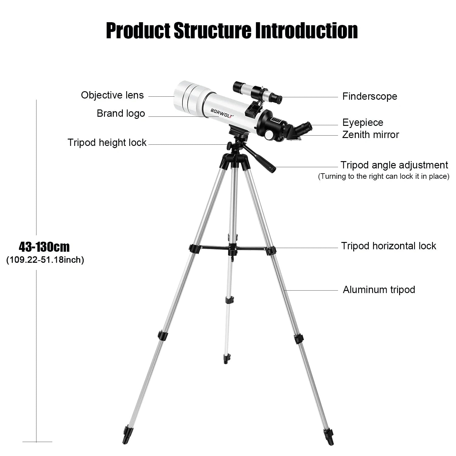 333x HD Astronomical Telescope – Moon Habicare