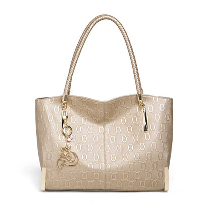 FOXER Elegant Split Leather Handbag