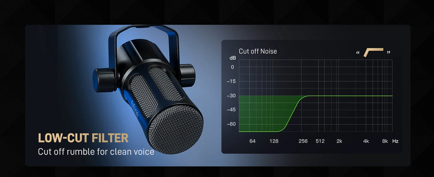 FIFINE Dynamic Podcast Microphone: Elevate Your Sound Quality for Streaming and Recording