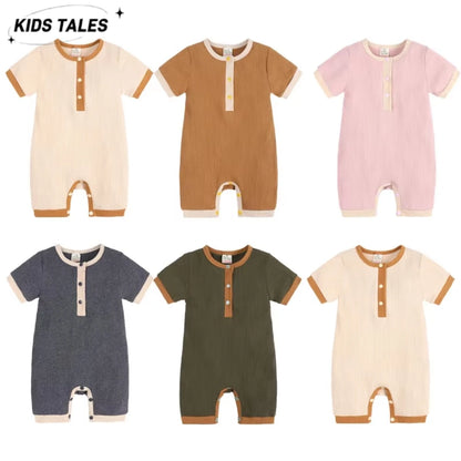 Kids Tales Summer Everyday Cotton-Stretch Baby Romper
