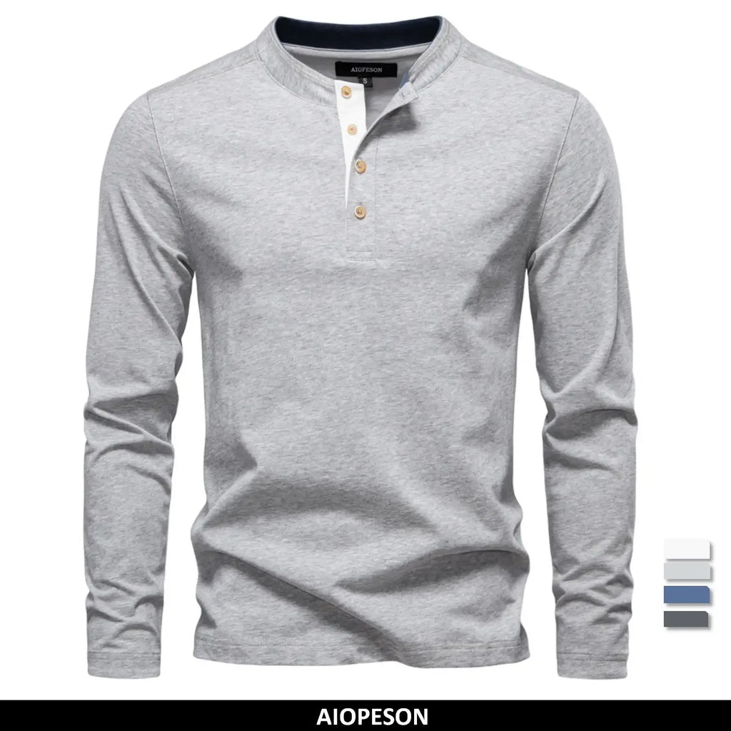 AIOPESON Men's Long Sleeve Shirts - ShopHub