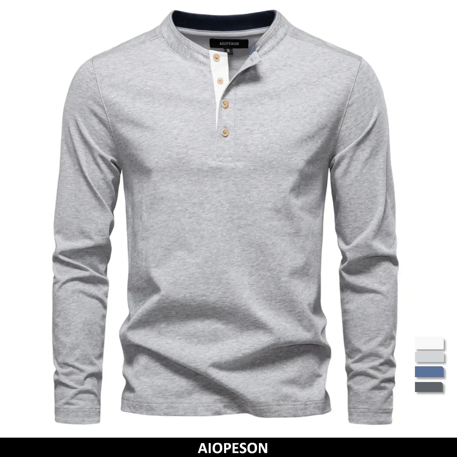 AIOPESON Men's Long Sleeve Shirts - ShopHub