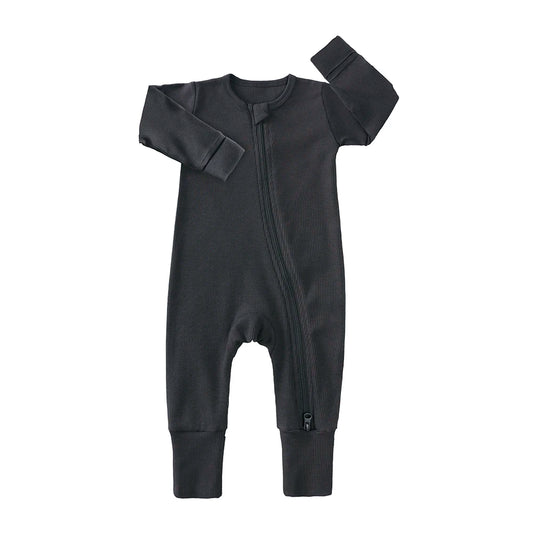 Kids Tales Little Cloud Ribbed Long-Sleeve Baby Romper
