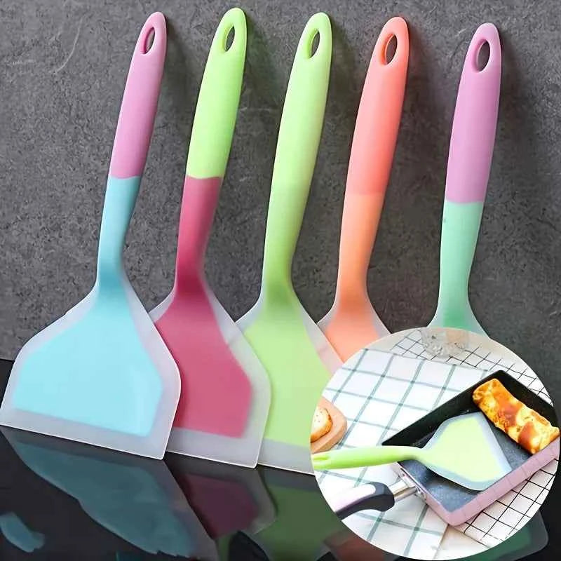 Food-Grade Silicone Spatula | Heat-Resistant Non Stick for Baking Grill & Pancakes | Dishwasher Safe BPA-Free Kitchen Tool