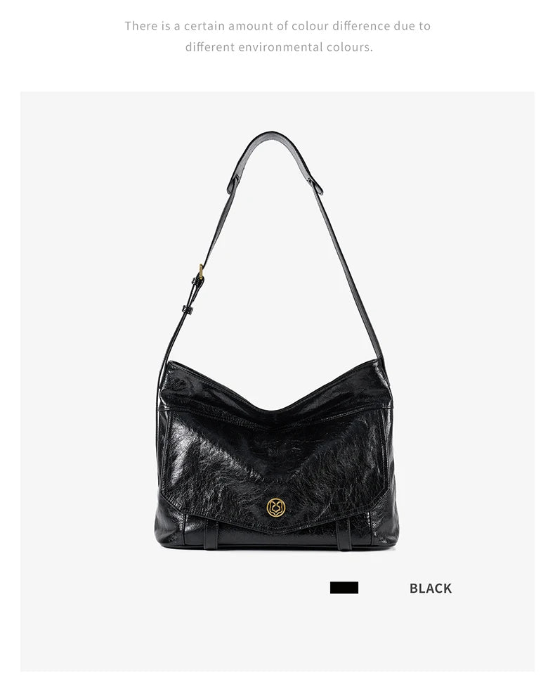 FOXER Genuine Leather Hobo Tote Bag