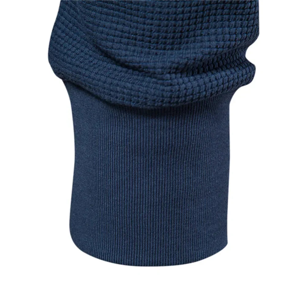 AIOPESON Men's Waffle Cotton Long Sleeve Shirts - ShopHub