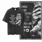 G57 Exclusive 100% Cotton Cool Creative Graphic Men T-shirt | Acid Washed Streetwear Big Size Vintage O-neck Men's Tee Tshirt