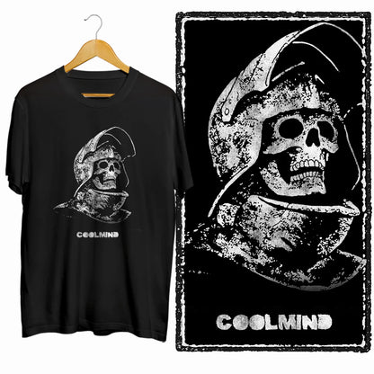 COOLMIND Skull Graphic Cotton T-Shirt | Unisex Streetwear