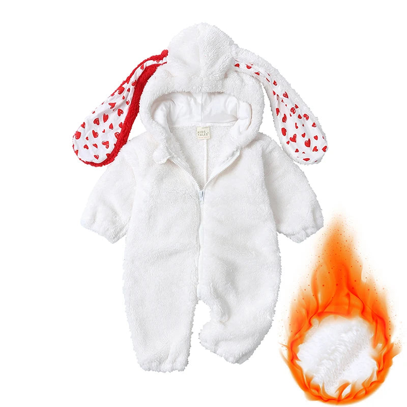 Kids Tales Snuggle Bunny Plush Hooded Baby & Toddler Romper