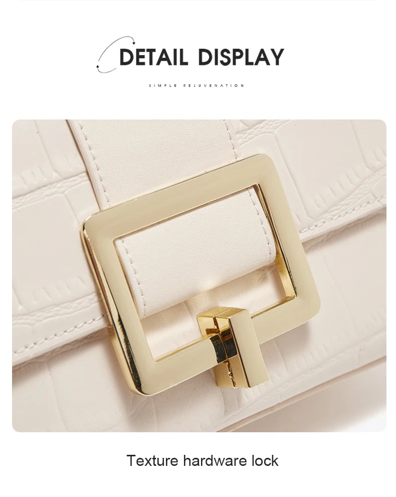 FOXER Split Leather Fashion Women Shoulder Bag Lady Crossbody Handbag Gift for Wife, Girlfriend