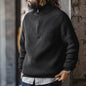 MADEN Cotton-Blend Half-Zip Sweater