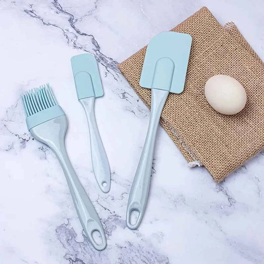 3Pcs Silicone Baking Brushes Set- Heat Resistant Oil Butter Cream Brushes for Cooking Baking, Kitchen Utensils & Baking Tool Kit