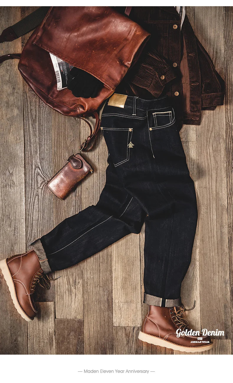 Maden Vintage Embroidered Denim Jeans