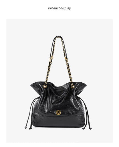 FOXER Luxury Genuine Leather Shoulder Bag
