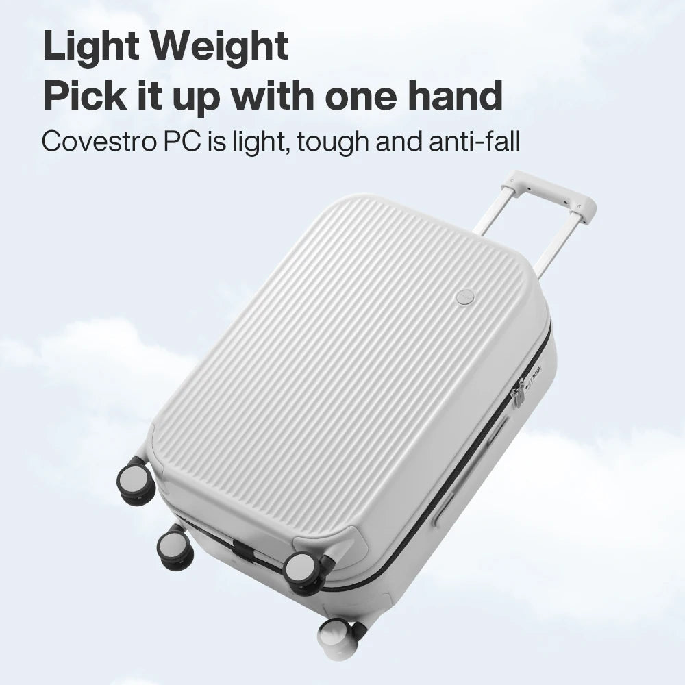 Mixi Striped Travel Luggage 16", 20", 24", and 26"