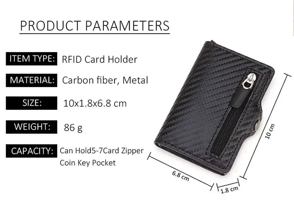 Compact Men's Wallets With RFID Protection