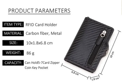 Compact Men's Wallets With RFID Protection