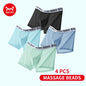 MiiOW Men's Ice Silk Underwear - 4Pcs Antibacterial Breathable Boxer Briefs