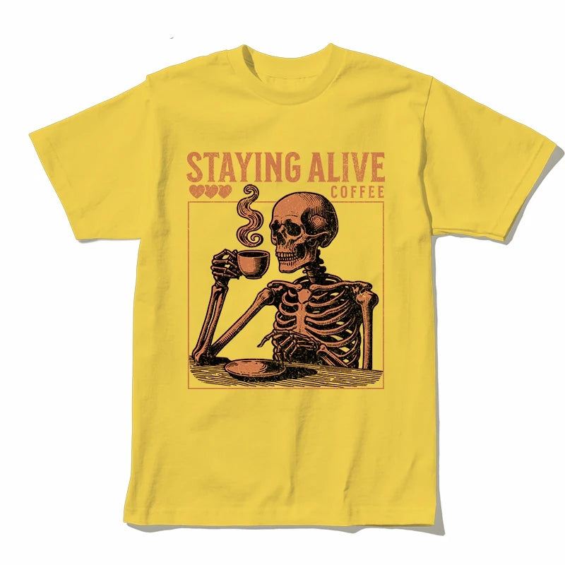 COOLMIND U0020 Skull Graphic Cotton Tee