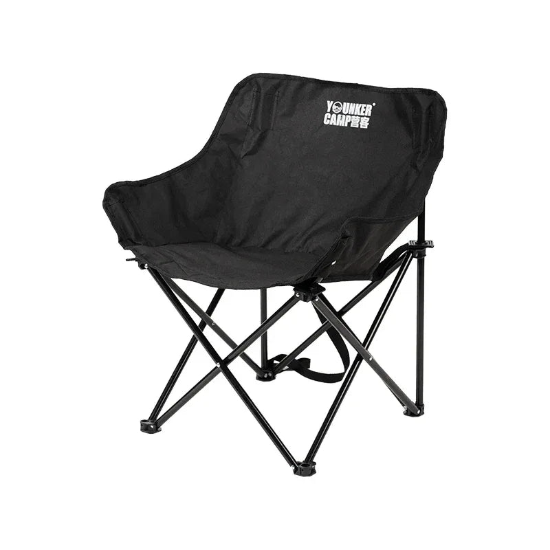 Outdoor Folding Moon Chair Black