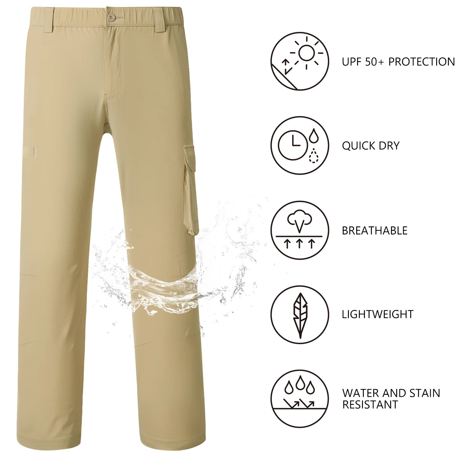 BASSDASH Men's Fishing Cargo Pants