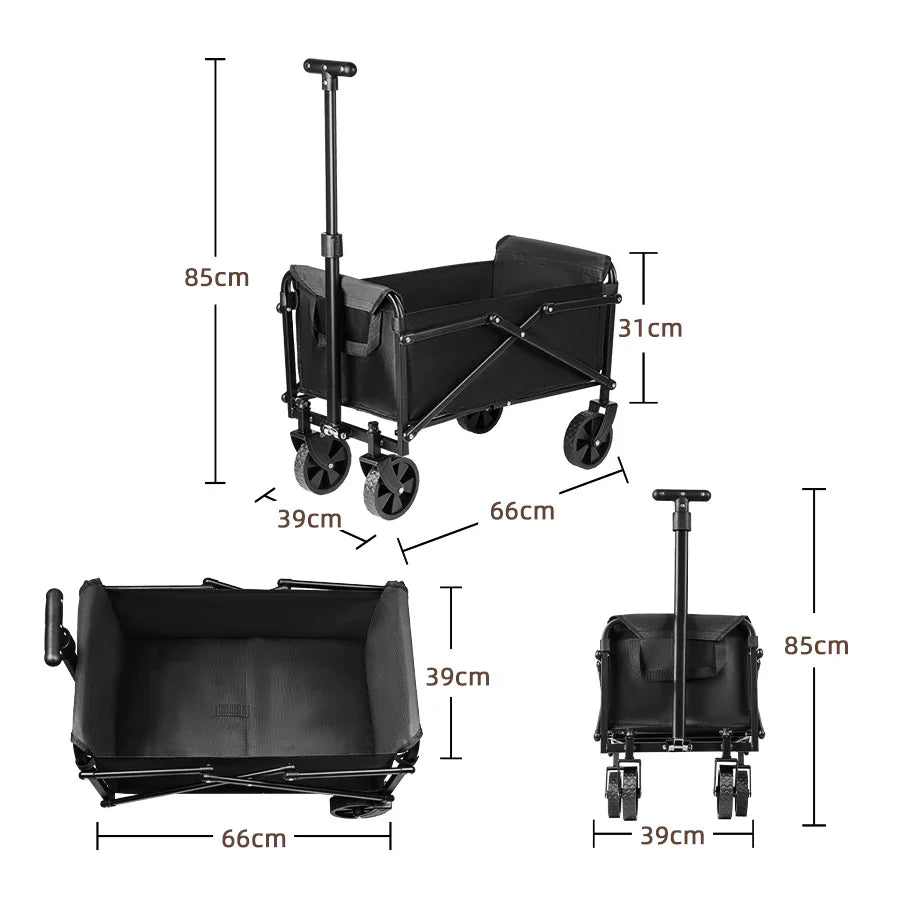 Foldable Portable Camping & Utility Cart – Heavy Duty Habicare
