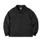 Maden Men's High Neck Warm Jacket Polar Fleece Lining Thickened Coat Casual Sports Style Cardigan Sweater Vintage Tennis Jacket
