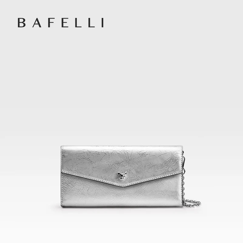 BAFELLI Genuine Leather Chain Wallet Bag