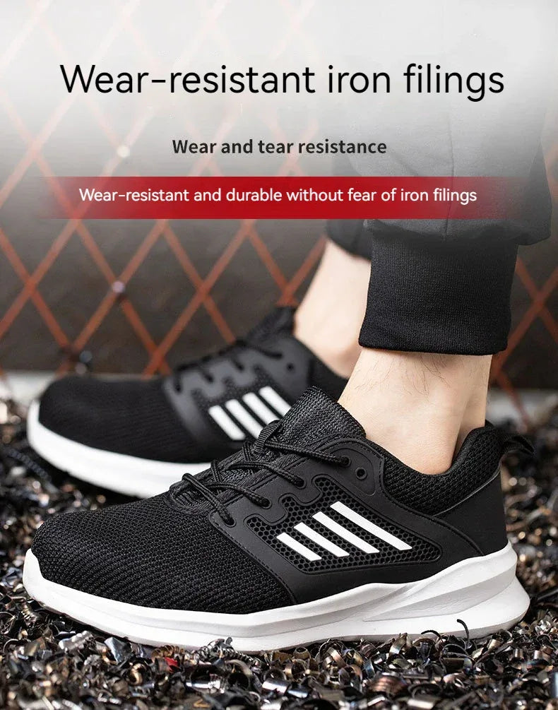 Unisex Durable Safety Work Shoes With Steel Toes & Anti-puncture Features - ShopHub