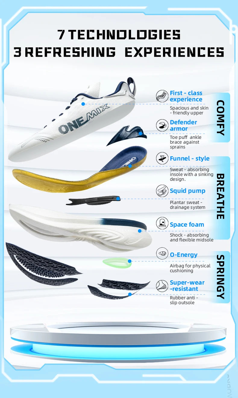 ONEMIX Men's Bumper Max Cushion Running Shoes