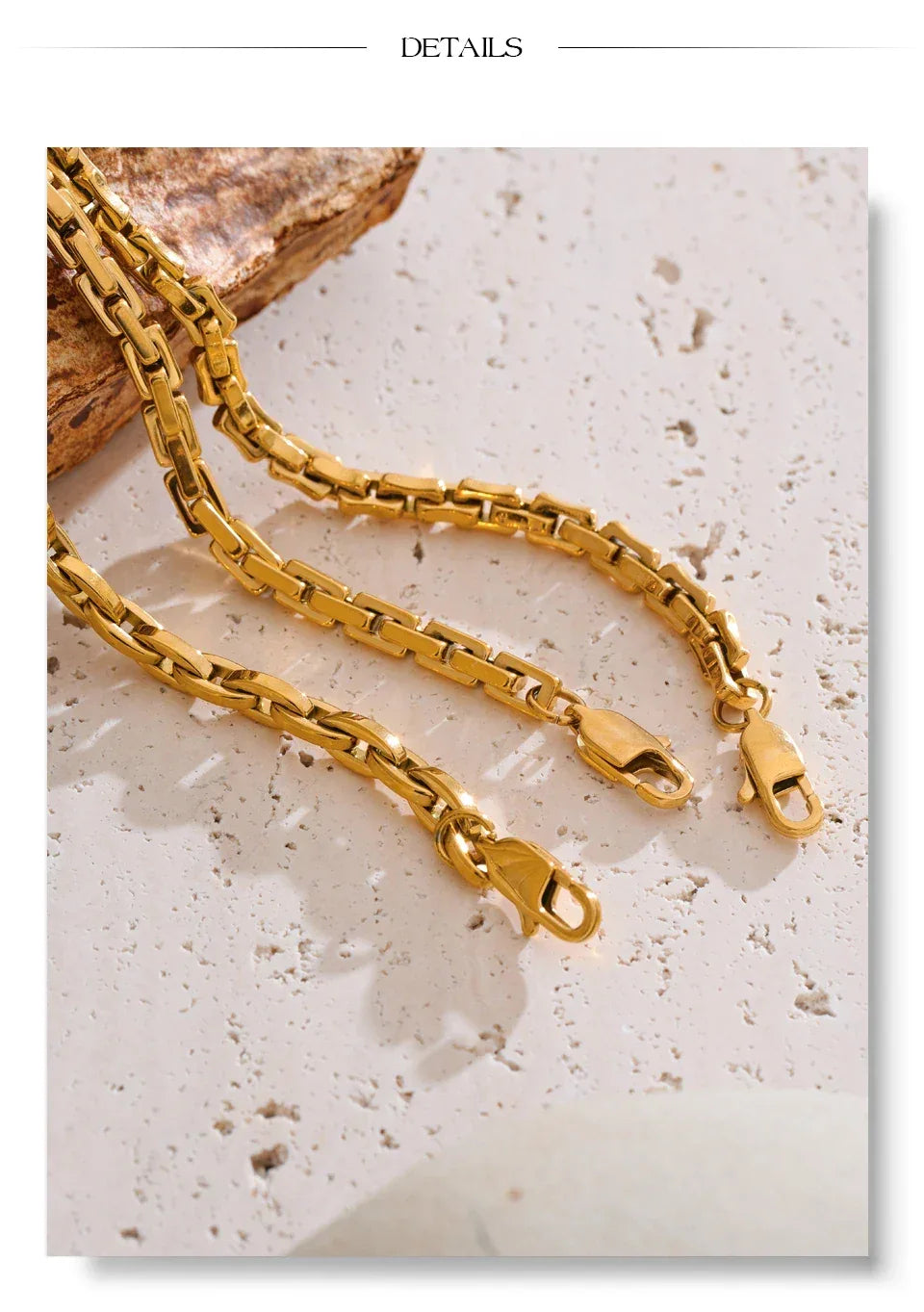 22cm High Quality Stainless Steel Metal Chain Bracelet Bangle - ShopHub