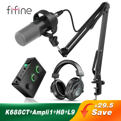 Elevate Your Audio Experience with the FIFINE Podcast Microphone Kit