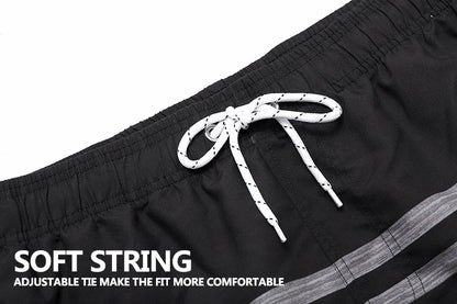 Men's ShopHub NZ boardshorts with quick-dry polyester, breathable mesh liner, ideal for gym and beach activities.