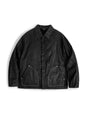Maden Black Oil Waxed Canvas Hunting Jacket Contrast Topstitching Rugged Cropped Outerwear Casual Short Length for Men Autumn
