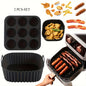 Premium Silicone Air Fryer Set - 9-Hole Cake Mold