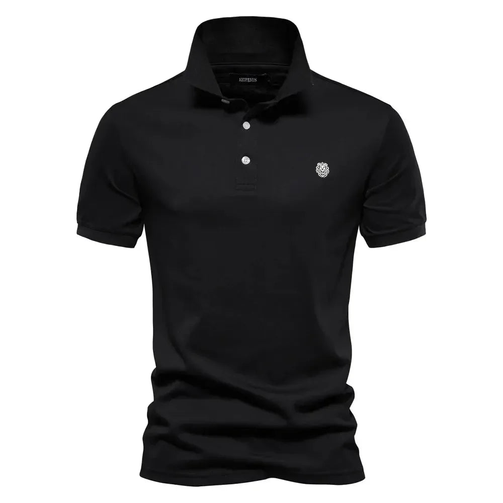 AIOPESON's 100% Cotton Embroidery Polo Shirts - ShopHub