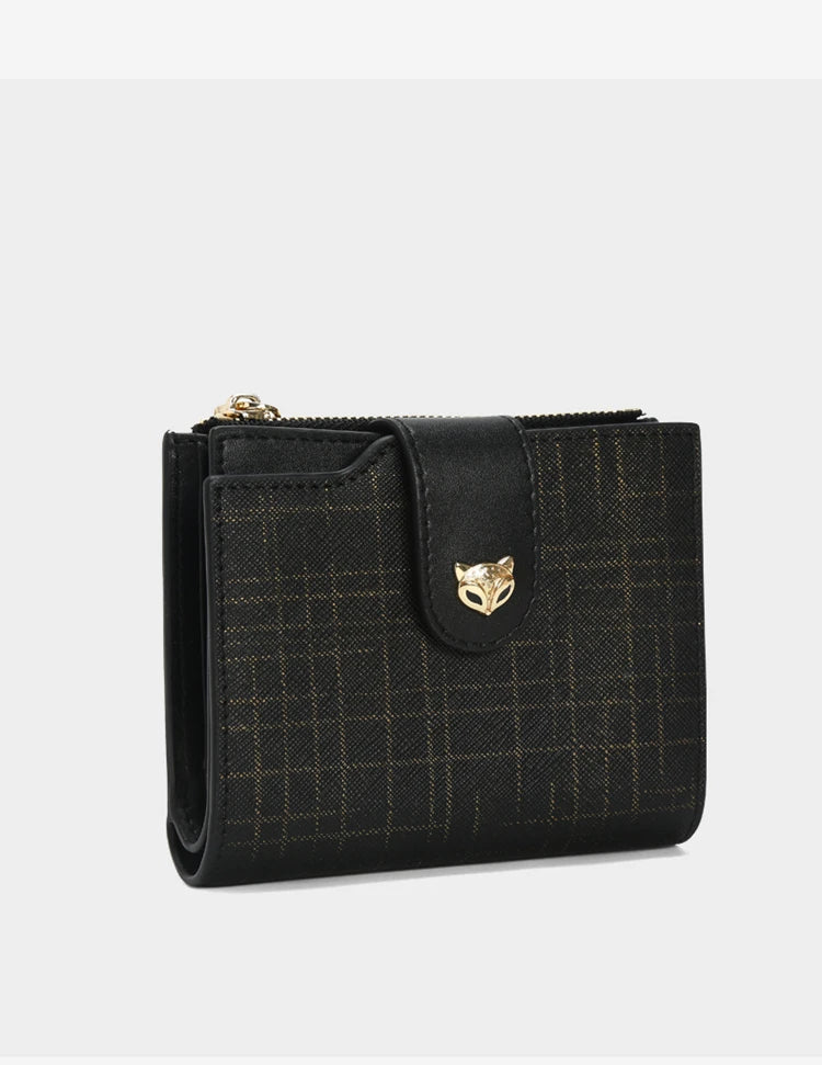 FOXER Cowhide Leather Women's Short Wallet