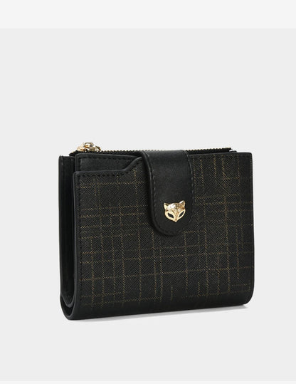 FOXER Cowhide Leather Women's Short Wallet