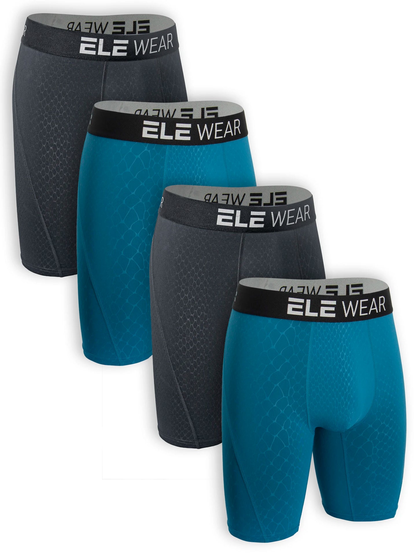 4 pcs Mens Breathable Boxers - Plus Size Underwear for Men