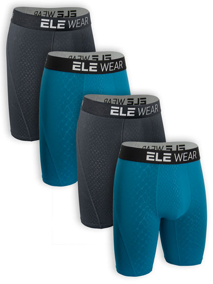 4 pcs Mens Breathable Boxers - Plus Size Underwear for Men