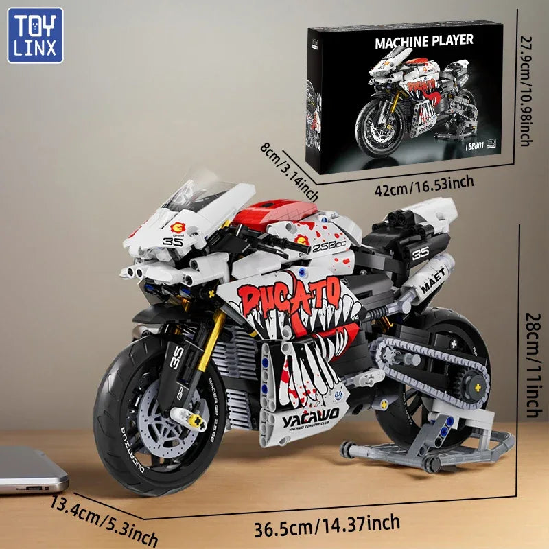 TOYLINX 883PCS Motorbike Building Model! - ShopHub