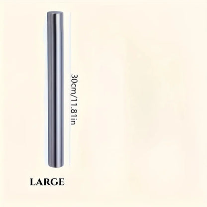 Stainless Steel Rolling Pin for Baking - Lightweight Dough Roller for Cookies, Pie, Dumpling, Pizza - Available in 3 Sizes